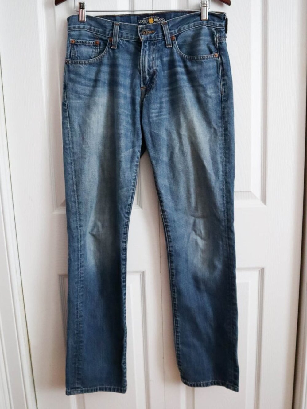 Lucky Brand 221 Original Straight Jeans Mens 30x32 Medium Wash Denim Classic Fit